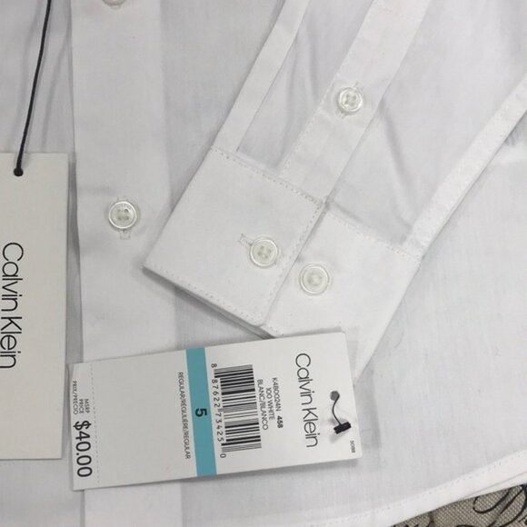 Calvin Klein Slim Fit Stretch Button-Down Shirt - Picture 3 of 6
